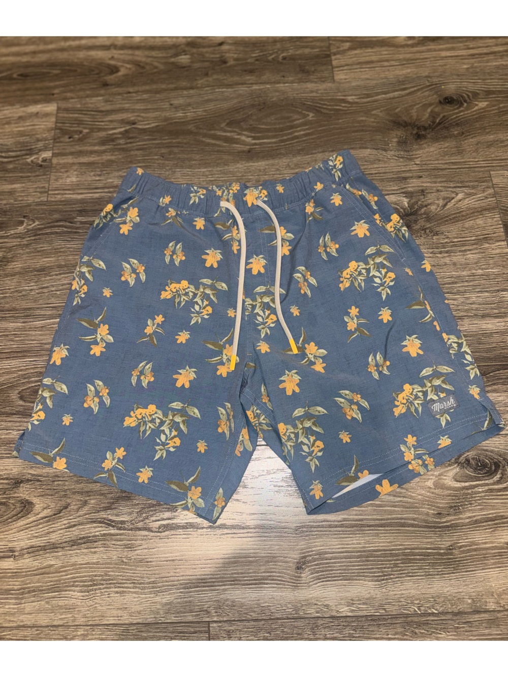 Southern Marsh Blue Floral Men’s Hybrid Shorts